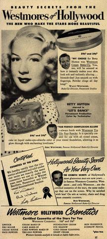 Westmore Costmetics 1950