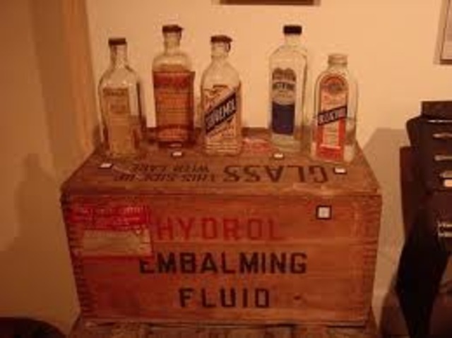 Started using embalming fluid