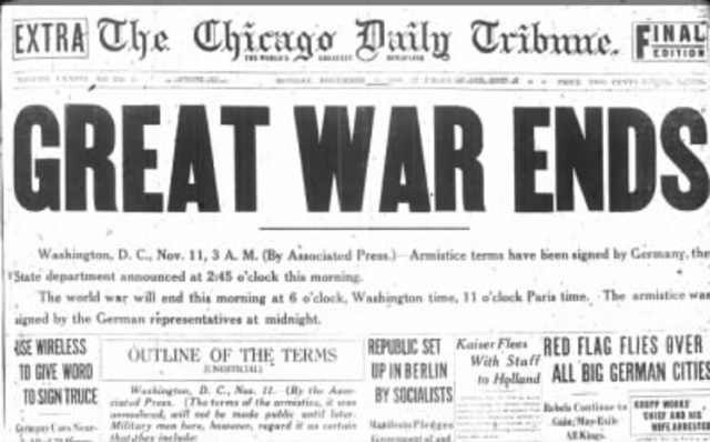 World War I Ends