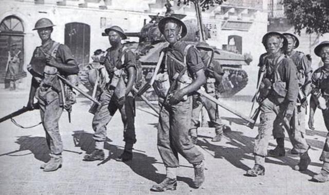 U.S. and British Troops in Sicily