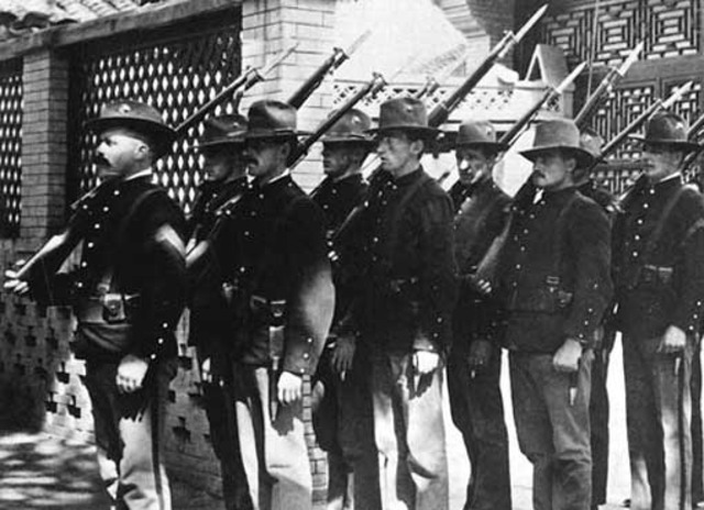 Joins the National Guard