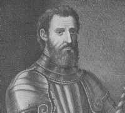 Verazzand, sailing for France discovers New York Harbor