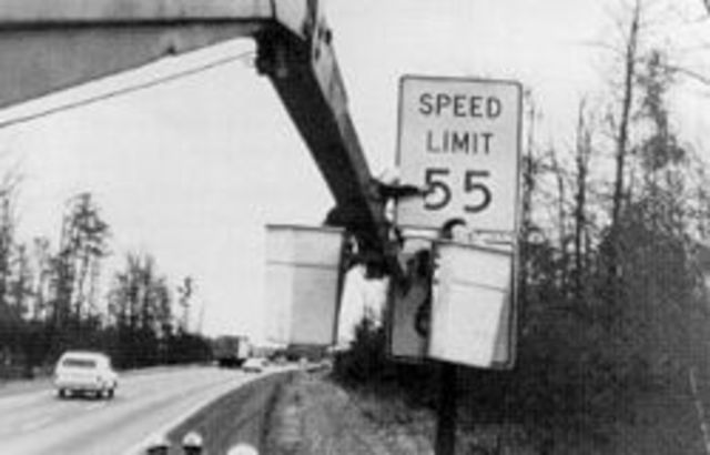 National Speed limit is 55