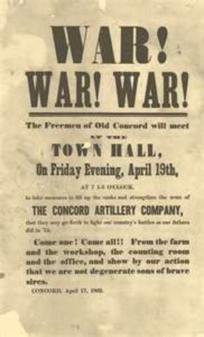 The Civil War begins.