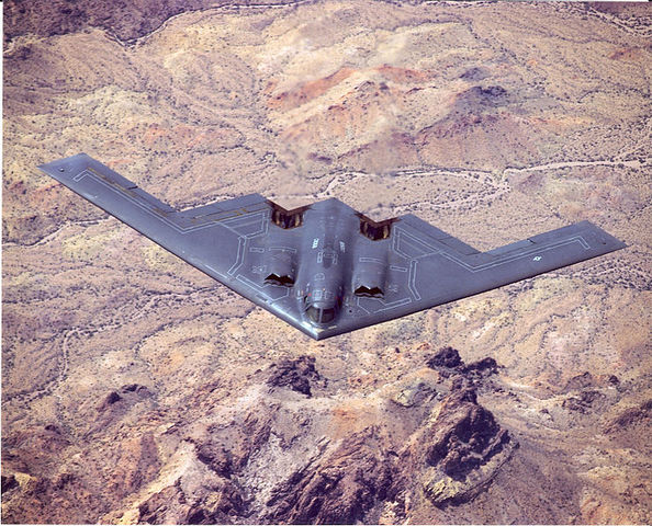 1st Test flight of US stealth-bomber