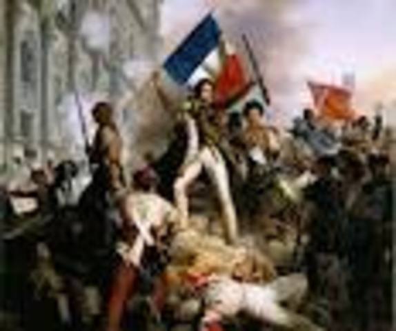 The French Revolution begins when an angry mob storms the Bastille