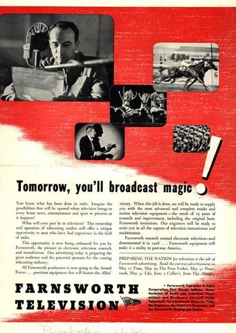 Tomorrow, you'll broadcast magic!