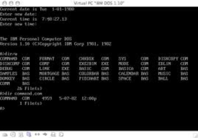 DOS or Disk Operating System