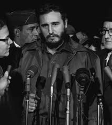 Fidel Castro becomes the leader of  Cuba