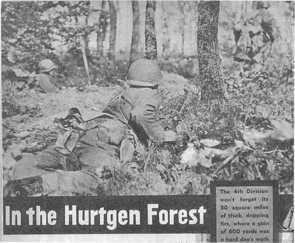 Start of  Battle of Hürtgen forest along the Siegfried line