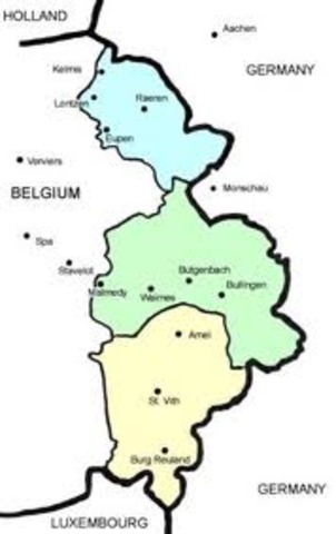 East Cantons(Eupen, Malmedy and Sankt-Vith) are annexed to Germany