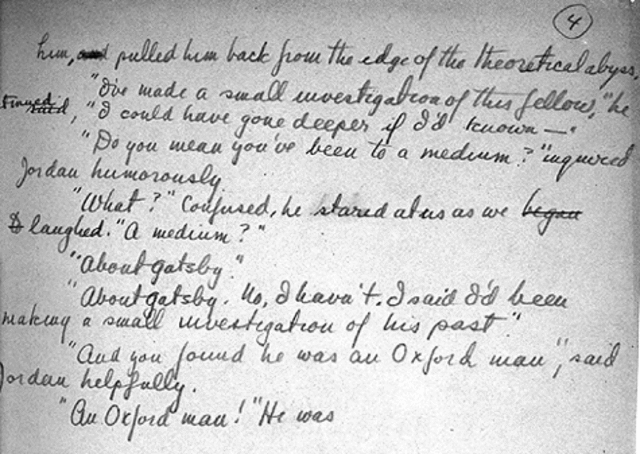 letter to F. Scott Fitzgerald