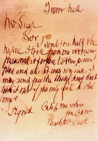 'From Hell' Letter