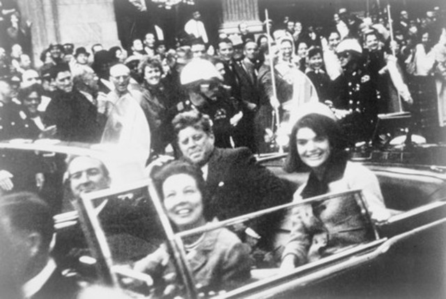 President John F. Kennedy is assassinated