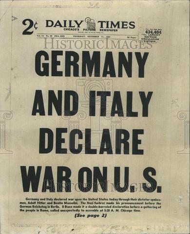 Germany declares War on the USA