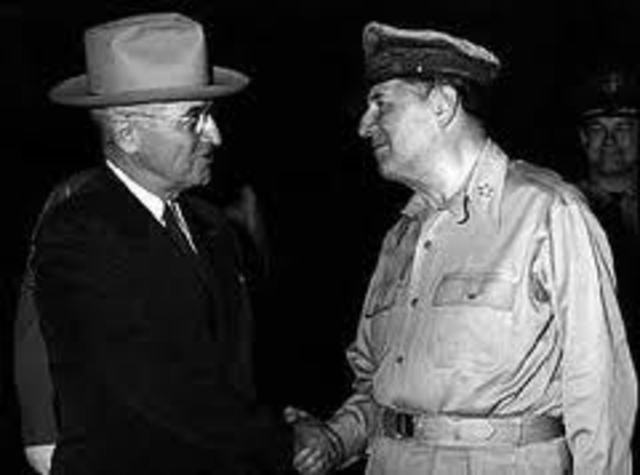 Truman fires General MAcArthur