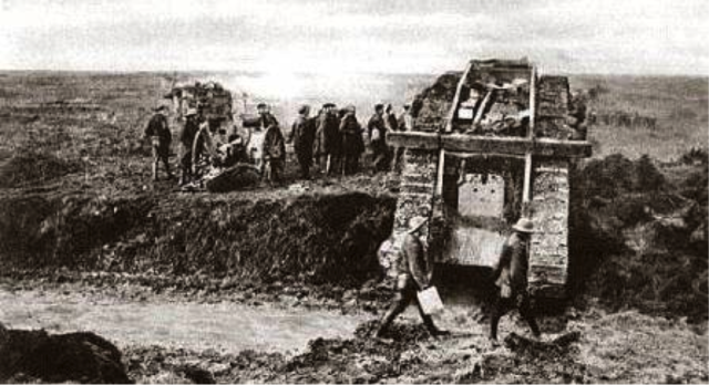 De eerste tanks worden gebruikt tijdens de slag aan de Somme