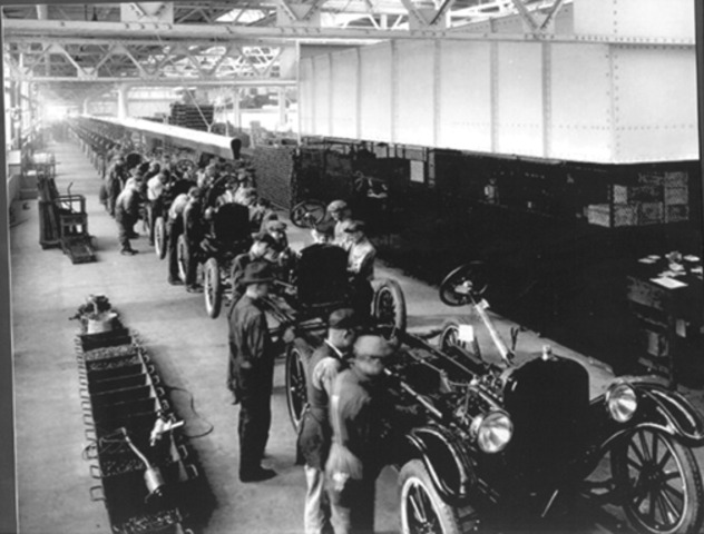 Model T and assembly line