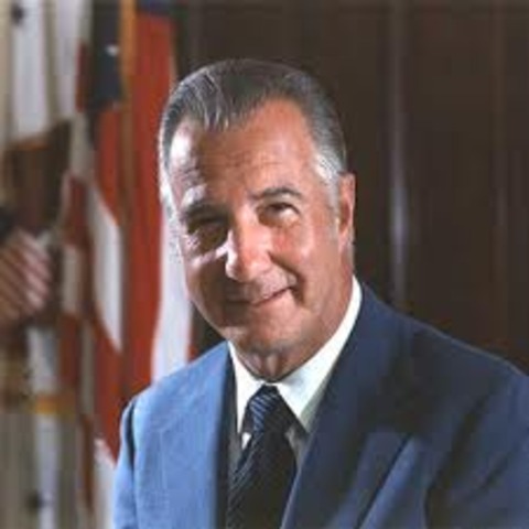 U.S. President Spiro Theodore Agnew Resigns in 1973