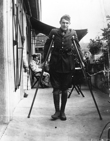 Hemingway Wounded in Battle