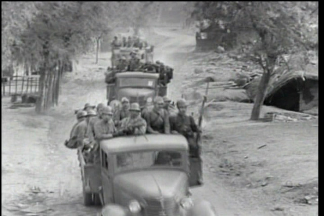 The Japanese attack China