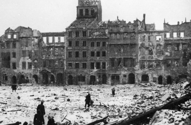 The Jews in the Warsaw Ghetto have an uprising for the first time