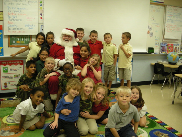 Surprise visit from Santa!