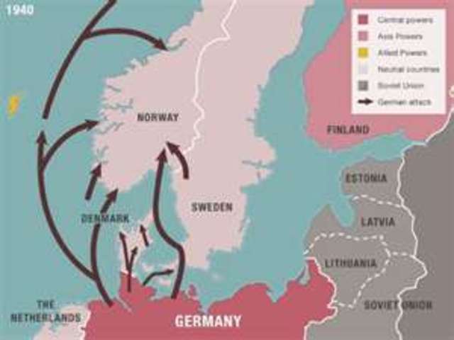 Germany takes controll of more countries.