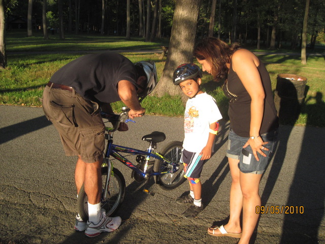 I learned how to ride a bike without training wheels