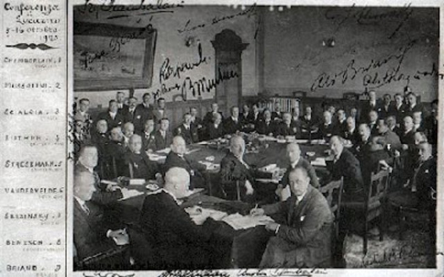 Firma del Tratado de Locarno