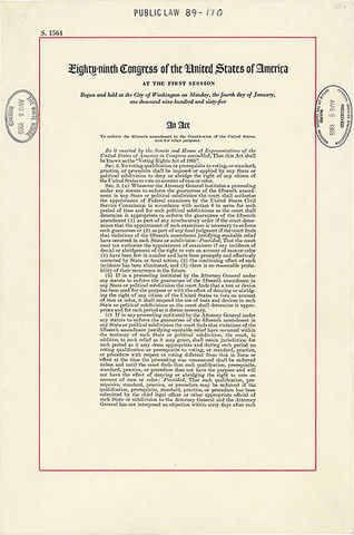 Voting Rights Act of 1965