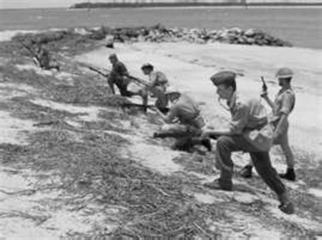 British and US forces defeat German and Italian armies in North Africa