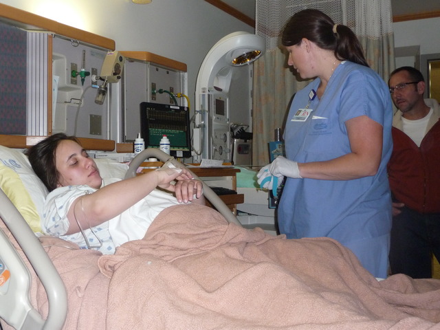 Graduated from nursing program, working in hospital