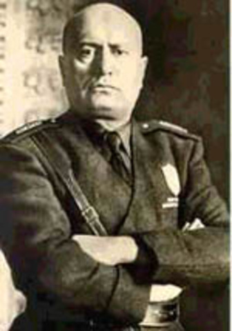 Benito Mussolini appointed Prime Minister of Italy