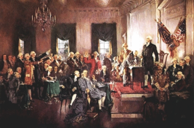 Frinal draft of the constitution is signed