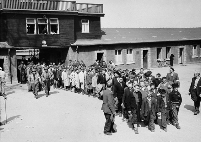 First American Tanks Arrive in Buchenwald