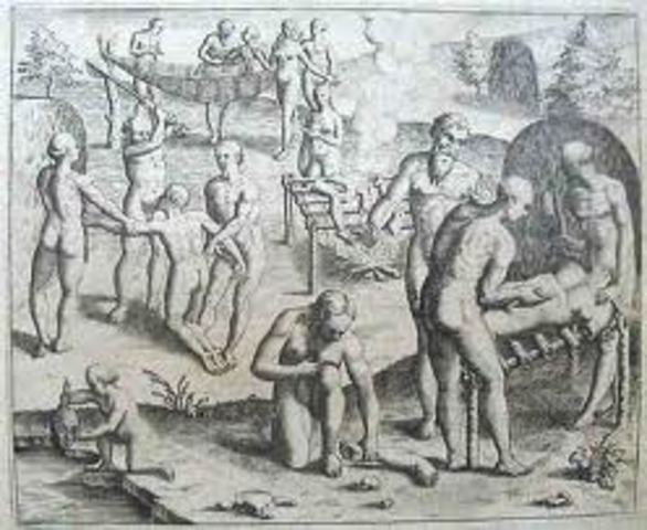 They eat their first human