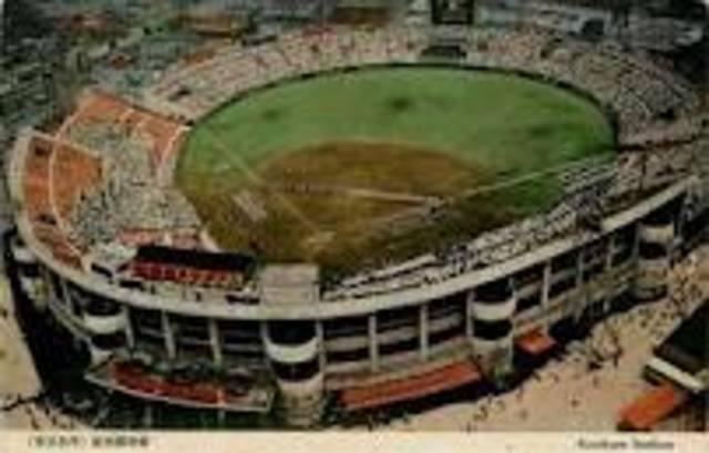 For the first time, the Major League baseball season opens in Tokyo, Japan (Chicago Cubs vs. New York Mets).