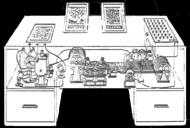 Máquina de resolver ecuaciones diferenciales de Vannevar Bush