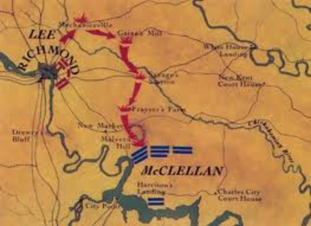 McClellan's Peninsular Campaign also the Seven Day's Battle