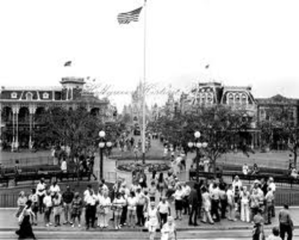 Disneyland opens as Walt Disney's first theme park