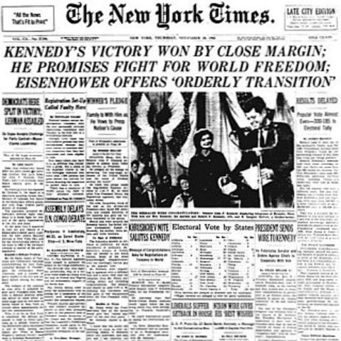 Kennedy is officialy elected