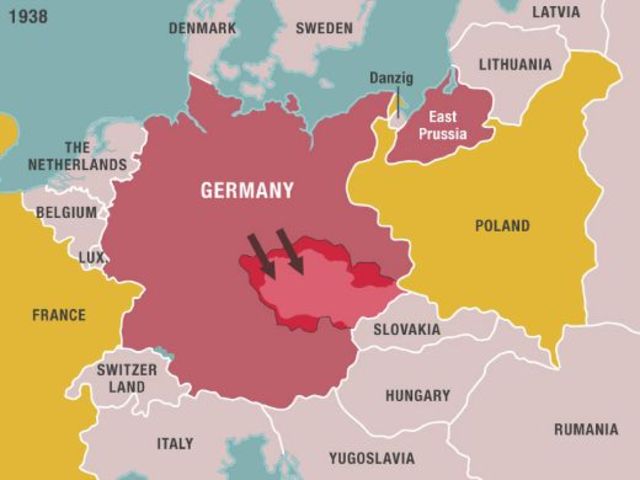 Hitler targets Czechoslovakia