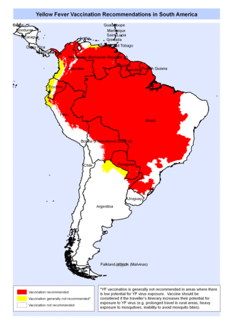 Vaccine Recommendation South America