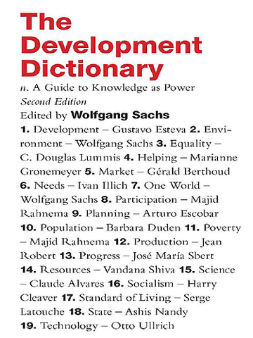 DICCIONARIO DEL DESARROLLO, Wolfgang Sachs