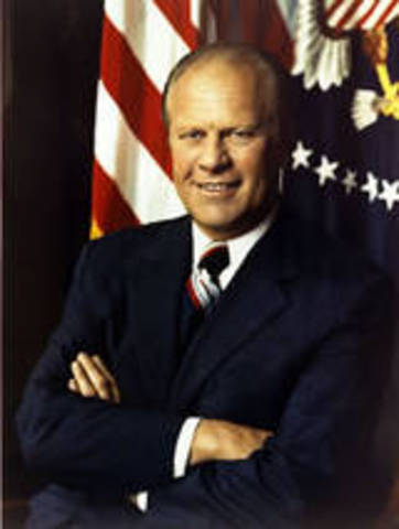 Gerald Ford becomes president