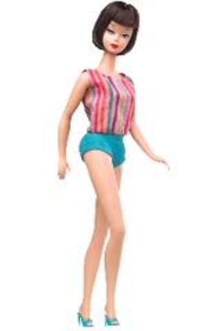 The first bendable legged Barbie was invented