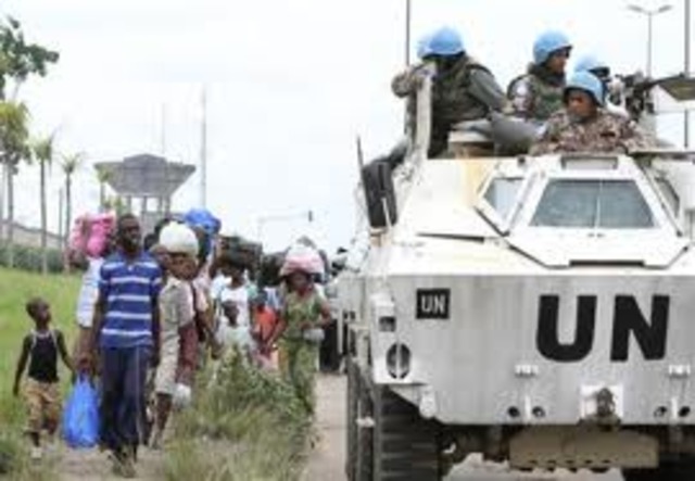 U.N. sends the troops into Rwanda