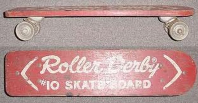 1960s First manufactured skateboard