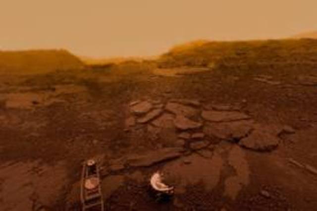 Probe lands on another planet - Venus